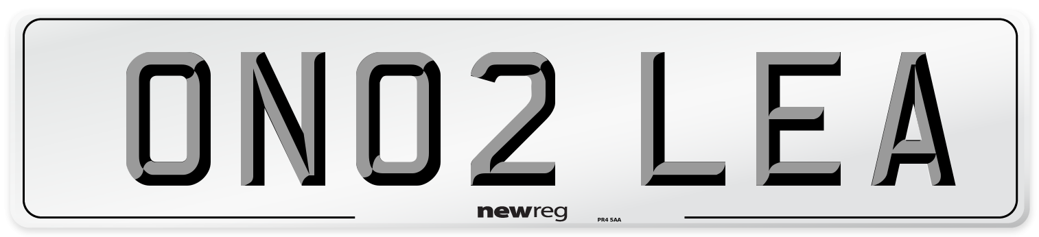 ON02 LEA Number Plate from New Reg